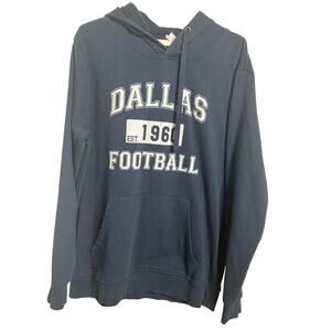 THREE IN Men's XL Pullover Hoodie Navy Blue Dallas Cowboys Football